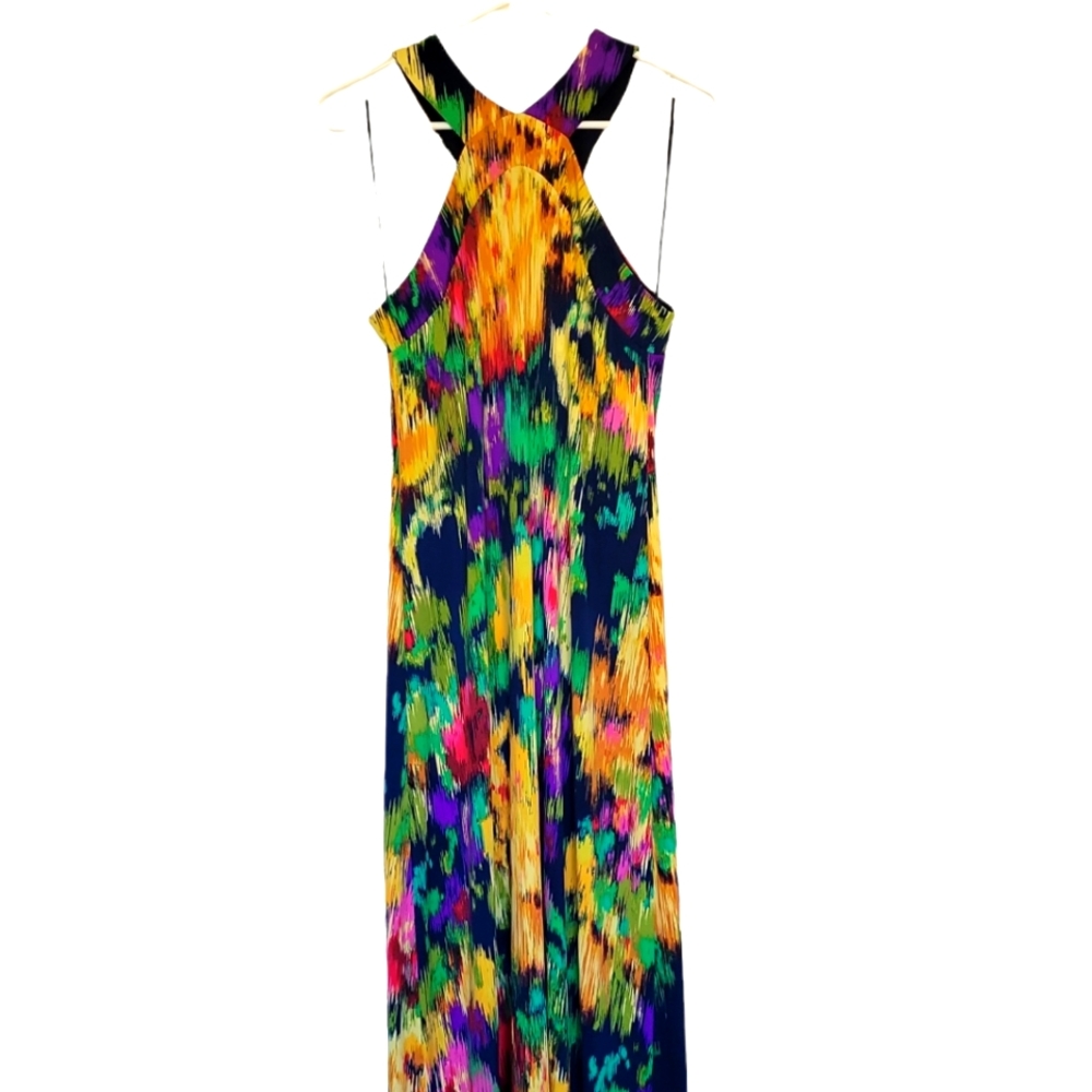 Copio Maxi Abstract Floral Dress - Picture 3 of 7